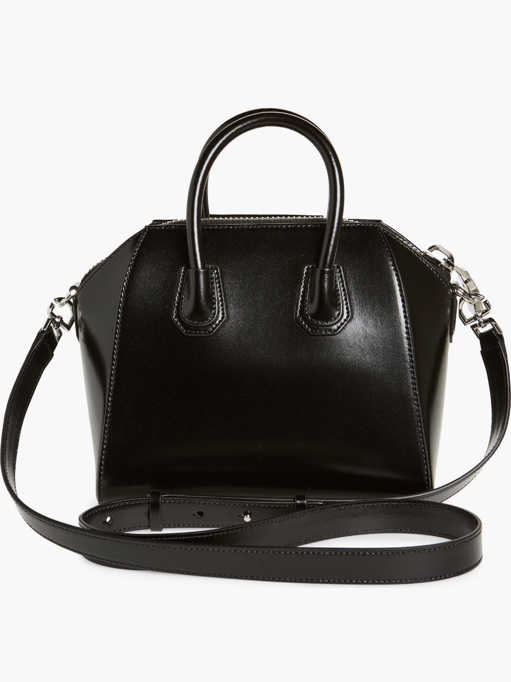 Givenchy Antigona Mini Leather Bag Satchel in Black - Picture 10 of 11